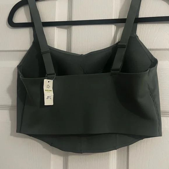 Aerie Green Sports Bra - Picture 2 of 6